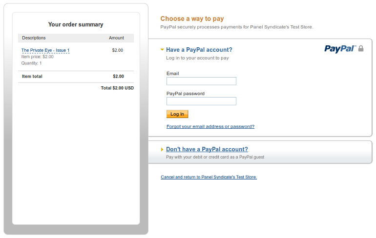 pay online paypal